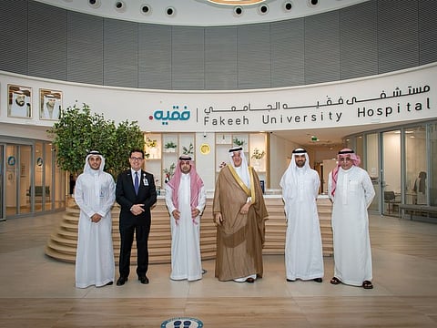 Ambassador of Saudi Arabia in the UAE, His Excellency Turki Al Dakhil at Fakeeh University Hospital
