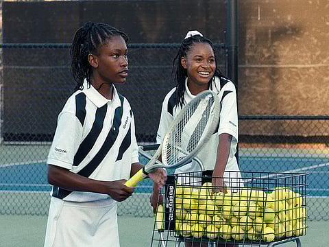 Saniyya Sidney and Demi Singleton in King Richard