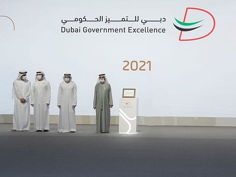 His Highness Sheikh Mohammed bin Rashid Al Maktoum today honoured the winners of the Dubai Government Excellence Awards.