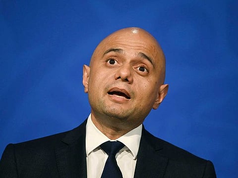 UK Health Secretary Sajid Javid.