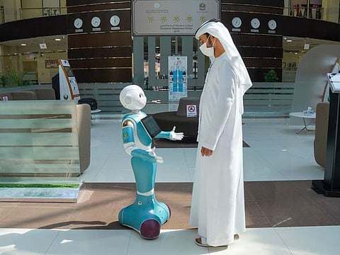 Customers can take the help of the robots for enquiries or other requirements like opening a traffic file.