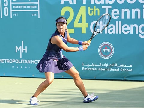 Aldila Sutjiadi of Indonesia advanced to the second round of qualifying at the 24th Al Habtoor Tennis Challenge with a swift 7-5, 6-2 win over Russia’s Angelina Gabueva. Sutjiadi will now meet eighth seed Berfu Cengiz of Turkey on Monday.