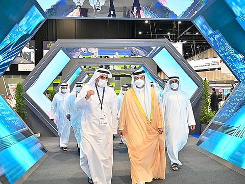 heikh Mansour bin Zayed Al Nahyan, Deputy Prime Minister and Minister of Presidential Affairs, attended the 4th edition of the Global Manufacturing and Industrialisation Summit (GMIS 2021).