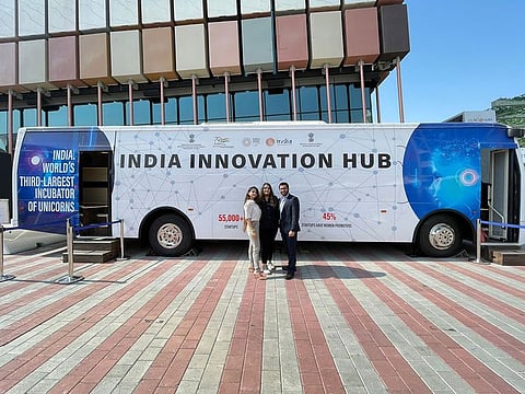 Students from BITS Pilani Dubai Campus at India Innovation Hub at India Pavilion at Expo 2020 Dubai