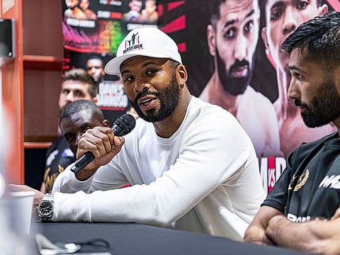 Badou Jack speaks in Dubai