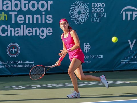 Kristina Kucova, the lone seed remaining at the 24th Al Habtoor Tennis Challenge, will take on rank outsider Aleksandra Krunic in the singles semi-finals today.