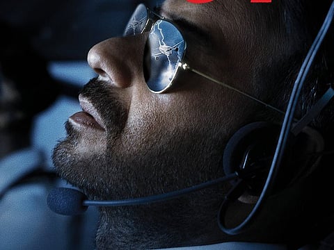 Ajay Devgn in the poster for 'Runway 34', which used to be called 'MayDay'