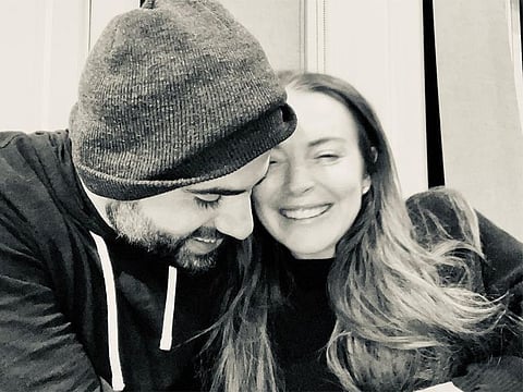 Lindsay Lohan with Bader Shammas