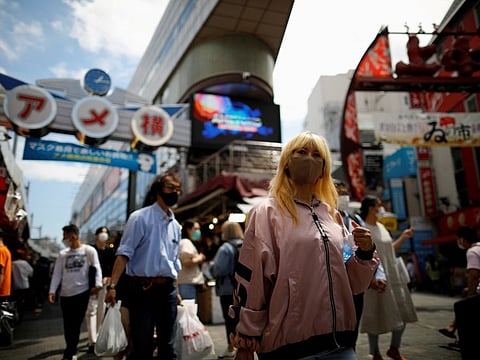 Shoppers at the Ameyoko shopping district, also called Ameya-Yokocho, where Tokyo’s biggest street food market is located, in a file photo.