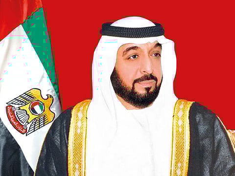 President His Highness Sheikh Khalifa Bin Zayed Al Nahyan.