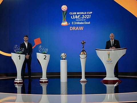 The draw takes place for the Club World Cup 2021, being held in Abu Dhabi in February.