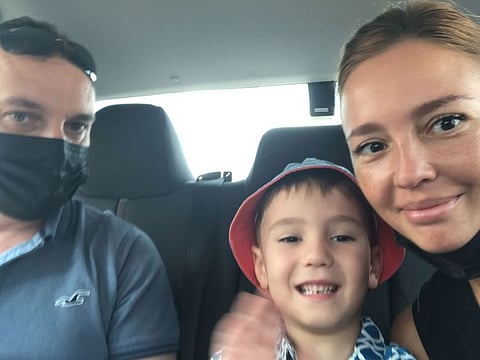 Farida Naghiyeva (right) with her family. Farida, an Azerbaijani expat born on December 2, 1978, will turn 43 this year when UAE celebrate its National Day Golden Jubilee.