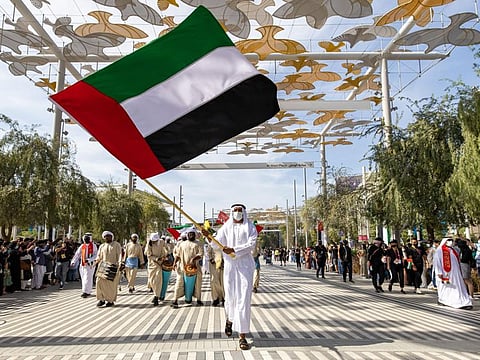 'Colours of the World Parade' during UAE National Day and Golden Jubilee celebrations at Expo 2020 Dubai on Thursday