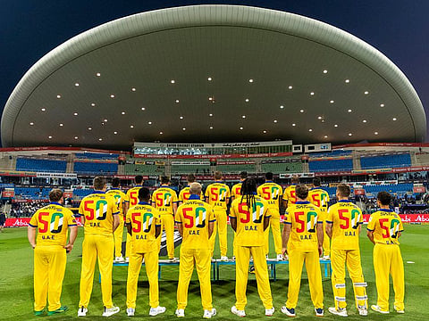 A glorious 50: Team Abu Dhabi members will be taking the field in commemorative shirts, celebrating the 50th National Day of the UAE, later in the day.