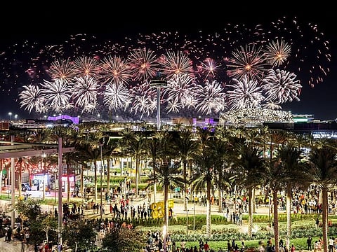 Fireworks display during the UAE National Day and Golden Jubilee Celebrations at Expo 2020 Dubai earlier this month.