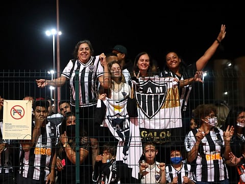 Atletico Mineiro fans celebrate after winning first championship in 50 years.