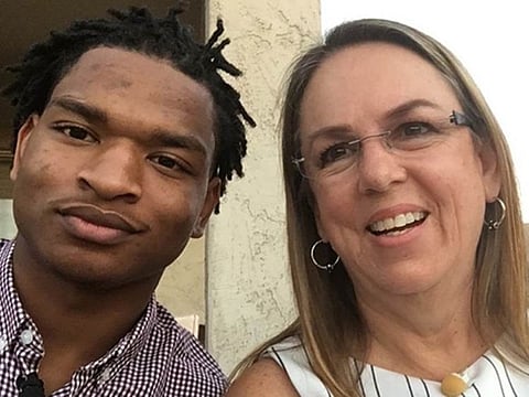 Jamal Hinton and Wanda Dench