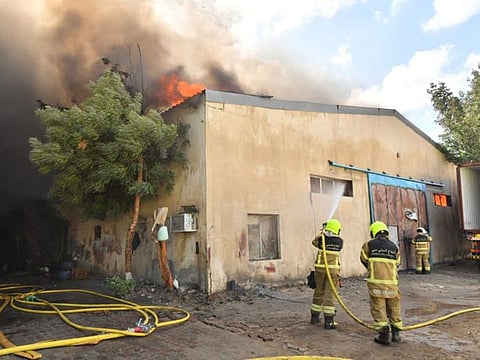 Firefighters reached the site in five minutes and brought the blaze under control, with no injuries reported