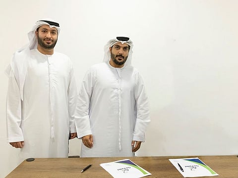 Go Padel creators: RIT Dubai graduate AbdulAziz Zarooni and Saeed Ahli