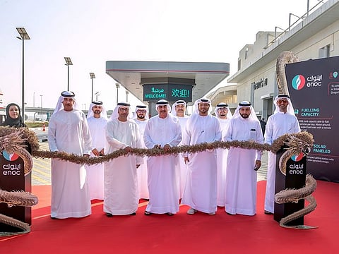 The compact station is designed with a fuel tank set up above the ground