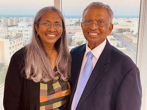 Anselm Perera and his wife Frances now live for the day "we can retire and spend the rest of our days watching the family grow and progress".