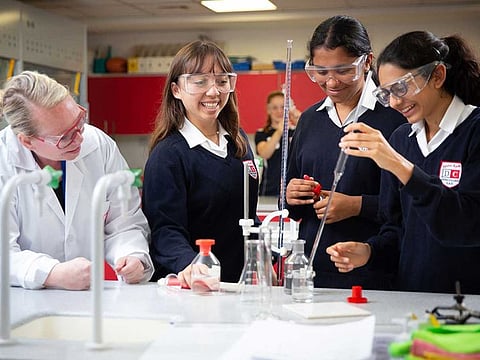 Students at Dubai College, one of the oldest not-for-profit schools in the region. Image used for illustrative purpose only.