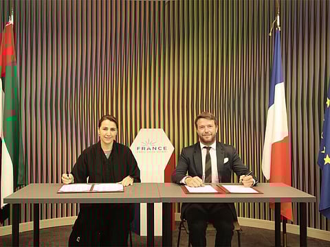 Mariam Almheiri, UAE Minister of Climate Change and Environment, and Xavier Chatel, France’s Ambassador to the UAE, signed the memorandum of understanding (MoU) at Expo 2020 Dubai.