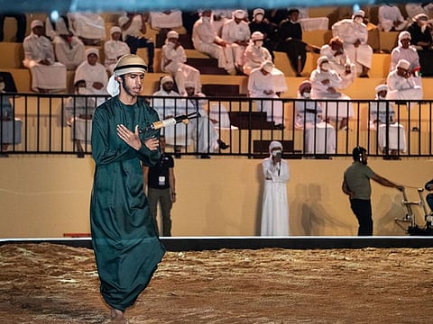A Yuweel performing the traditional Youlah dance.