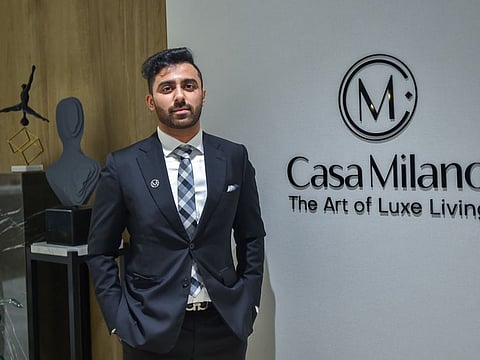 Azhar Sajan, Director of Casa Milano, at the opening of Casa Milano store in Musaffah area, Abu Dhabi.