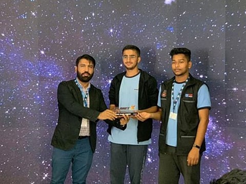 IAS students Shayan Abbas and Tahamid, under the mentorship of Muhammad Malik, won first place in the contest