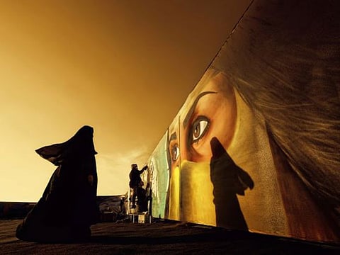 Wall of Burqa by Donell Gumiran