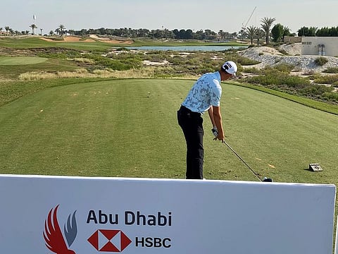 Josh Hill in action at the Abu Dhabi Amateur Championship