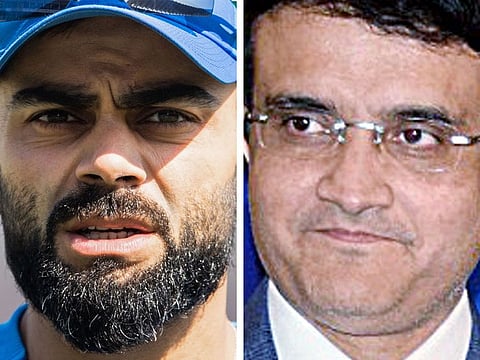 Virat Kohli and Sourav Ganguly