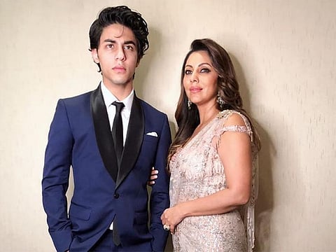 Aryan and Gauri Khan