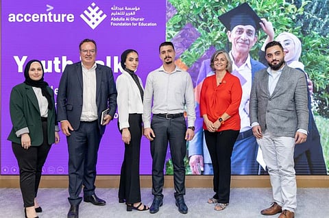 Arab youths from conflict zones shared their success stories during a Youth Talks event organised by Al Ghurair Foundation for Education (AGFE), in collaboration with Accenture, at the Partners Hub at Expo 2020 Dubai.