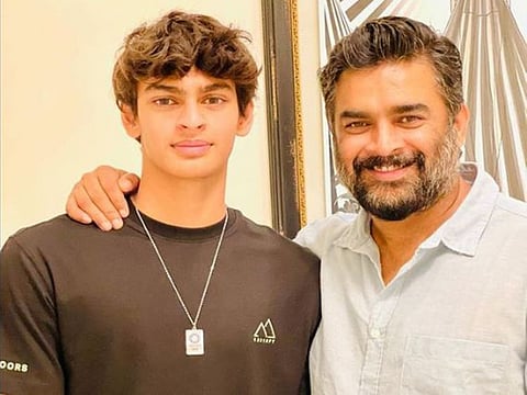 Actor R Madhavan with his son Vedaant