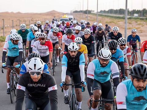 Abu Dhabi Cycling Club organized for the first time Daman Al Ain Fondo Race