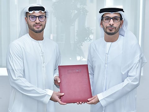 Ahmad Al Moosa, Co-founder, McLedger and Saeed Al Marri, Deputy CEO, Dubai SME