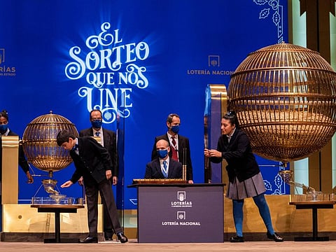 Madrid's Teatro Real opera house prepares to host Spain's bumper Christmas lottery draw on Wednesday.