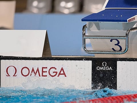 The Omega swimming touchpad