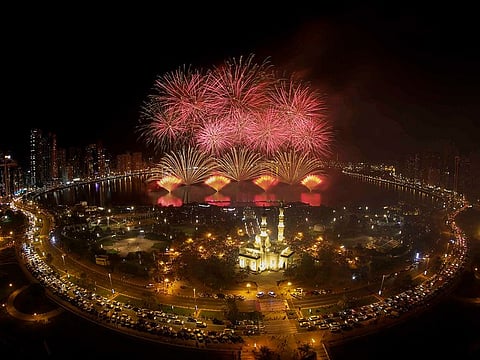 File photo of fireworks at Al Majaz Waterfront in Sharjah