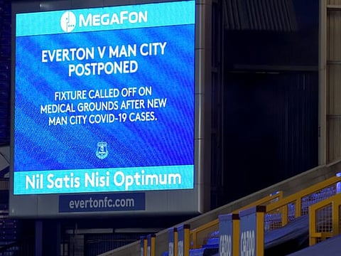Manchester City v Everton was called off