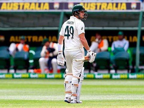 Steve Smith struggled in the Melbourne Test