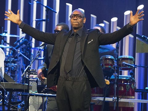 Dave Chappelle is honored with the Mark Twain Prize for American Humor at the Kennedy Center for the Performing Arts on Sunday, Oct. 27, 2019, in Washington, D.C.