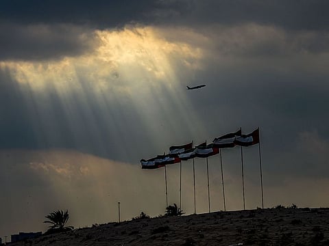 Partly cloudy weather in Dubai