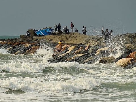 Rough to moderate seas