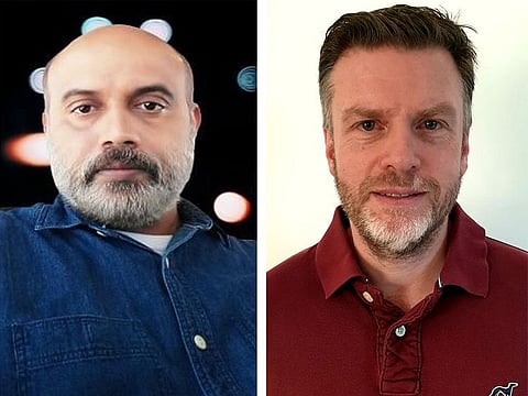 Dubai residents Shreeram Shanta Naik (L) and Uros Milovanovic (R) each won Dh77,777 in Emirates Draw