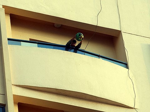 There have been incidents of tragic falls from high-rise residential buildings and even villas when children are left unattended near windows and balconies, Abu Dhabi Police have warned. Picture for illustrative purposes only.