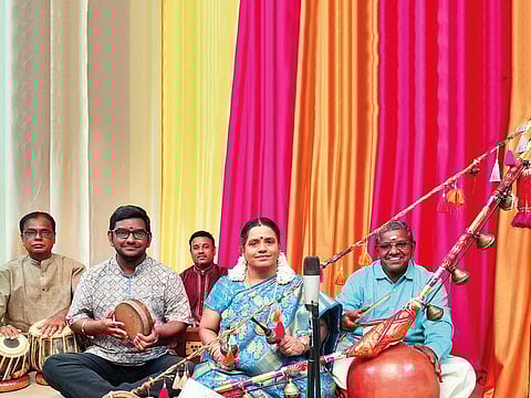 Bharathi Thirumagan and team will bring art form Villupattu to Dubai