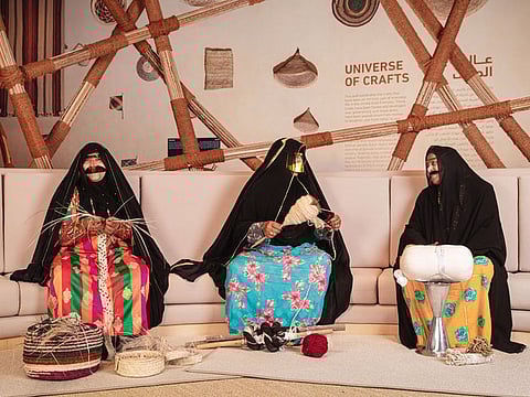 The House of Artisans’ exhibition shows women making traditional crafts